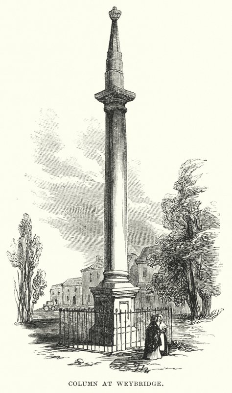 Colonna a Weybridge (incisione) da English School