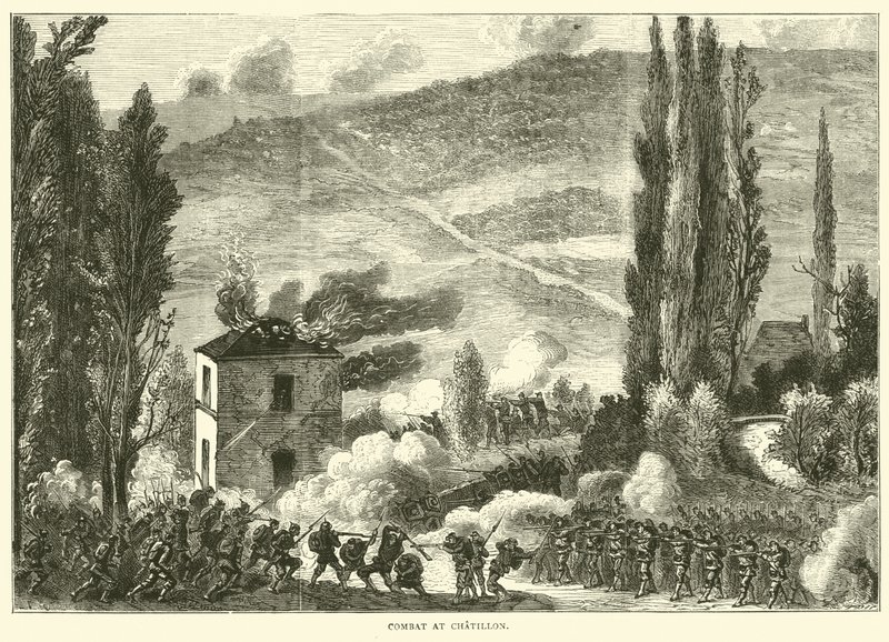 Combattimento a Chatillon, ottobre 1870 da English School