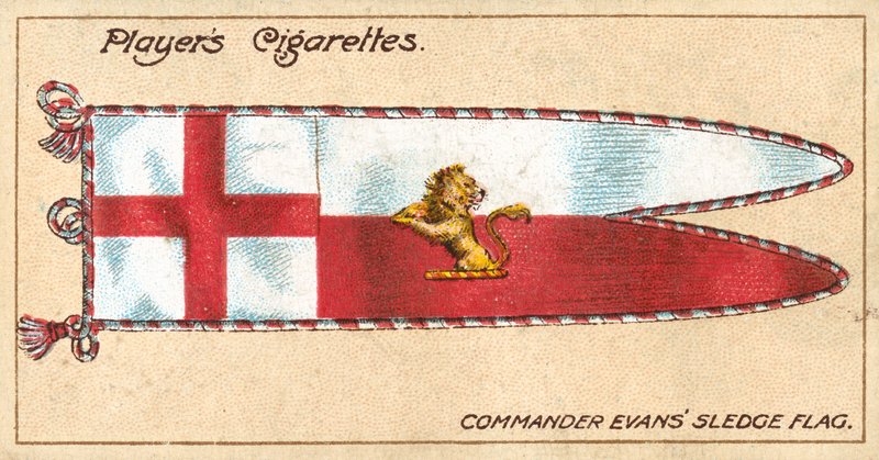 Bandiera della slitta del comandante Evans da English School