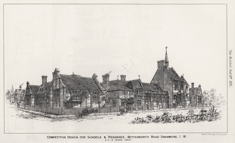 Progetto competitivo per scuole e residenza, Bettesworth Road, Swanwore, Isola di Wight da English School