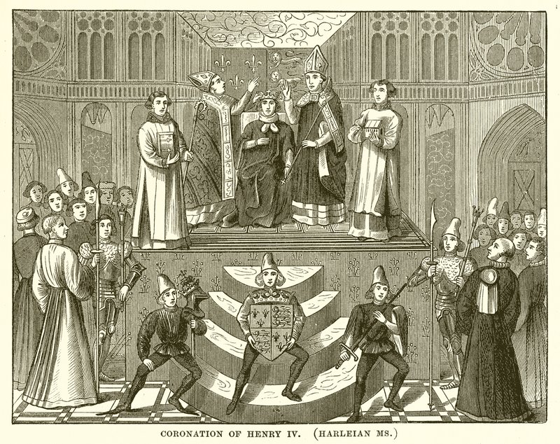 Incoronazione di Enrico IV (Harleian Ms) da English School