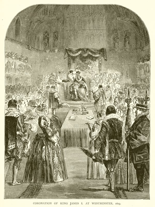 Incoronazione di Re Giacomo I a Westminster, 1603 da English School