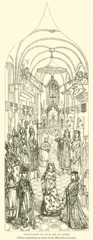 Incoronazione di Luigi XII a Reims da English School