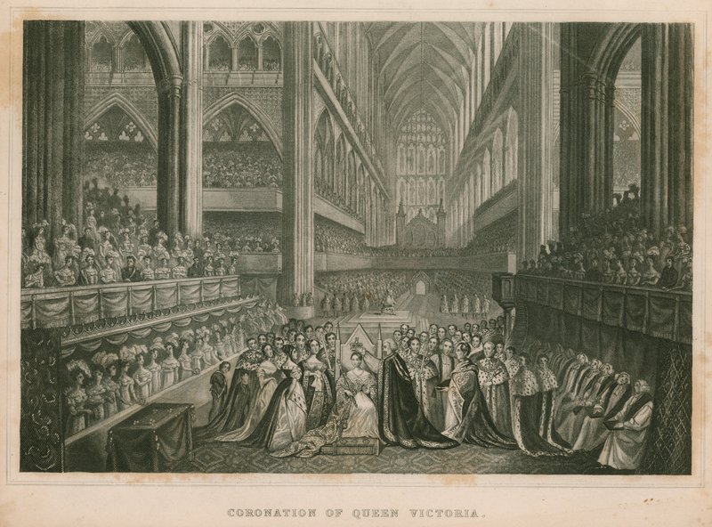Incoronazione della Regina Vittoria da English School