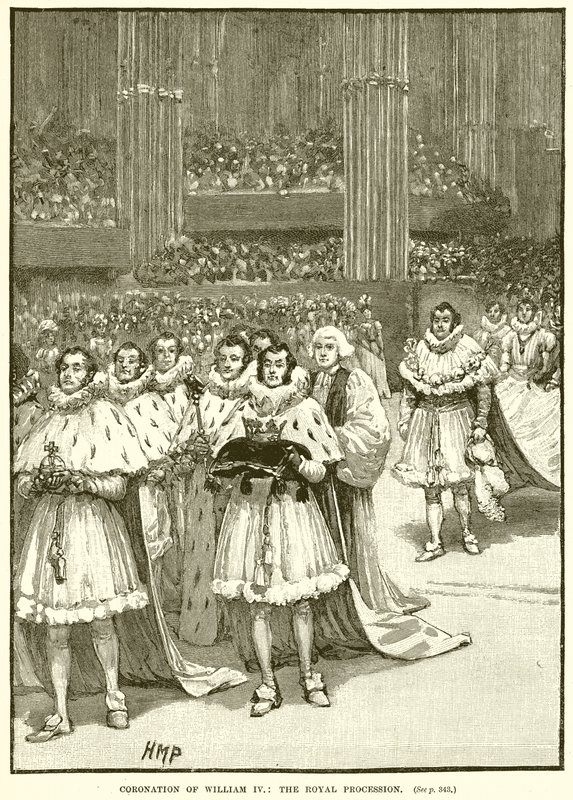 Incoronazione di Guglielmo IV: il corteo reale da English School