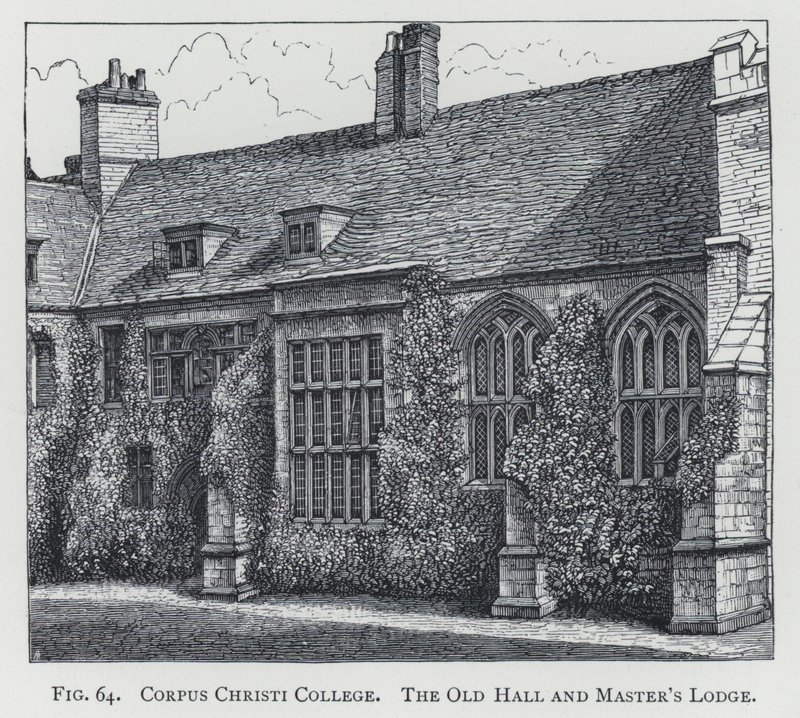 Corpus Christi College, la Vecchia Sala e la Loggia del Maestro da English School