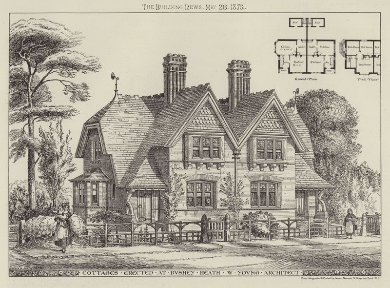Cottage costruiti a Bushey Heath da English School
