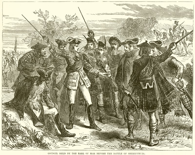 Consiglio Tenuto dal Conte di Mar prima della Battaglia di Sheriffmuir da English School
