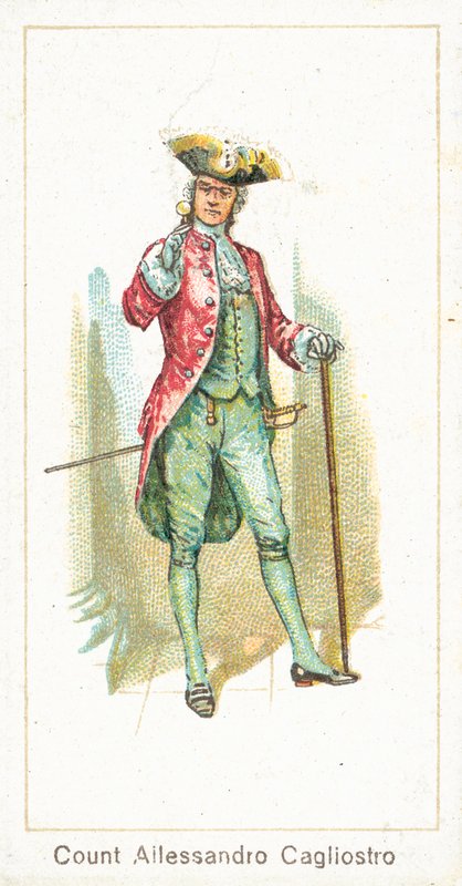 Count Allessandro Cagliostro (chromolitho) da English School