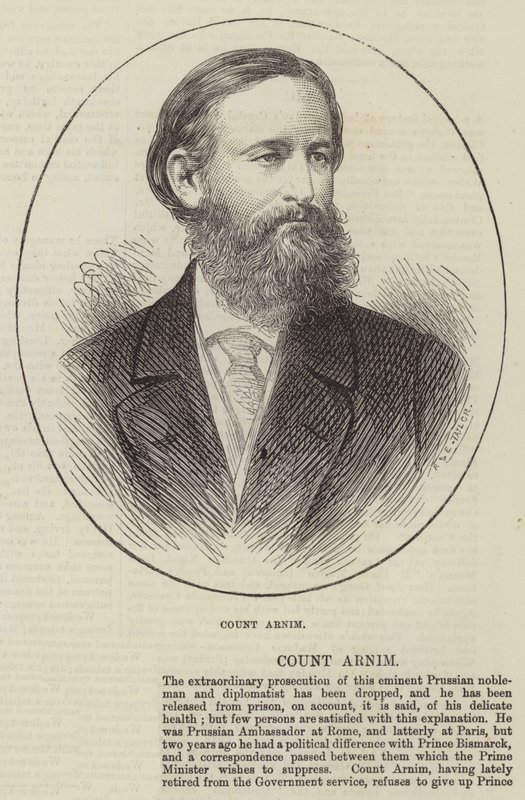 Conte Arnim (incisione) da English School