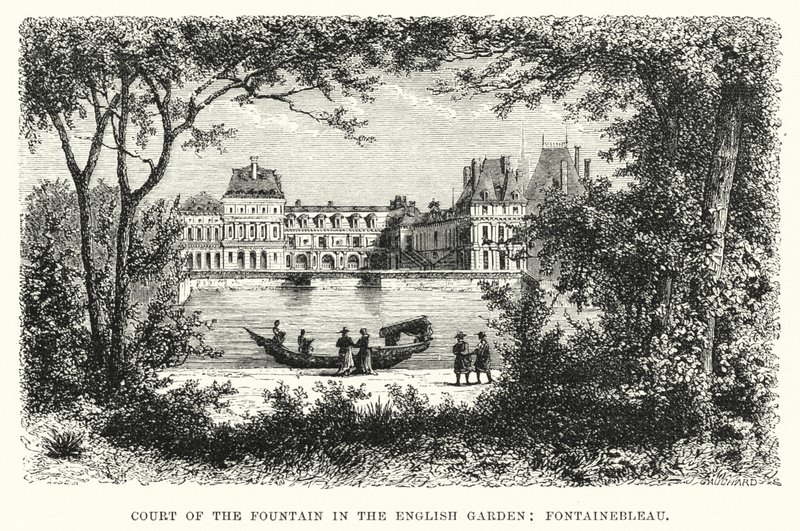 Corte della Fontana nel Giardino Inglese, Fontainebleau da English School