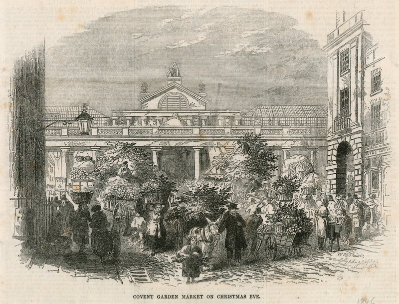 Covent Garden Market, Londra, alla vigilia di Natale da English School
