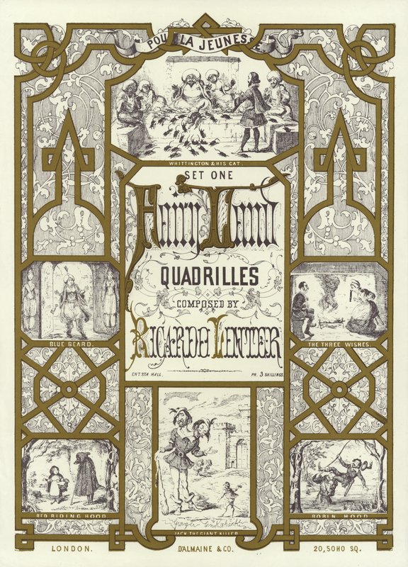 Immagine di copertina del primo set di Fairy Land Quadrilles composto da Ricardo Lenter da English School