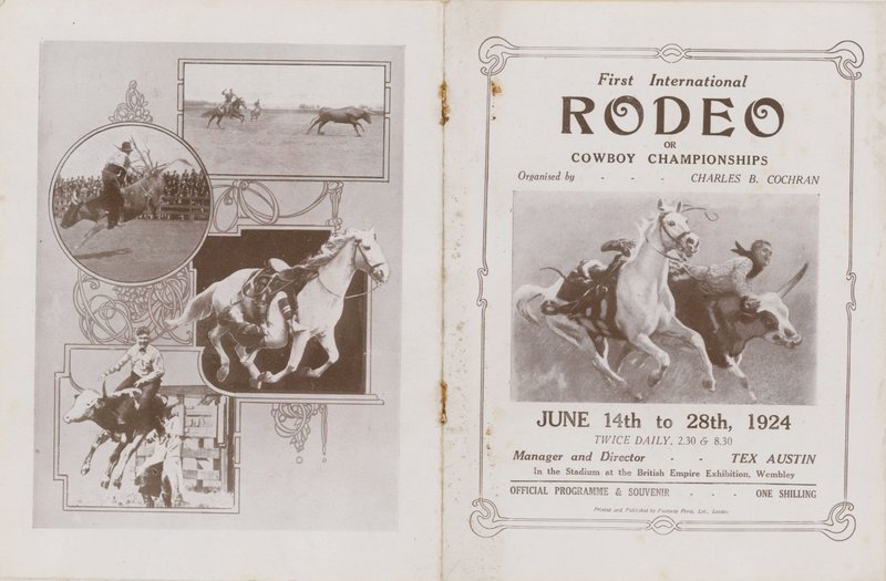 Copertina del programma per il primo rodeo internazionale da English School