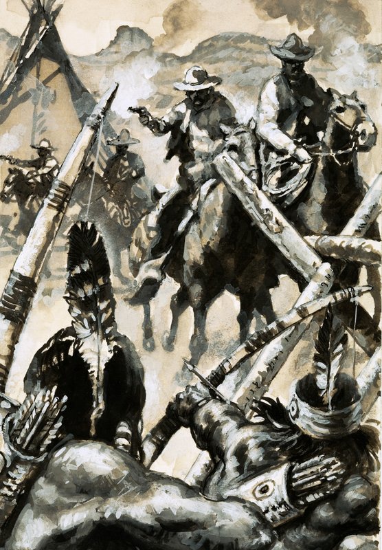 Cowboy e indiani in guerra da English School