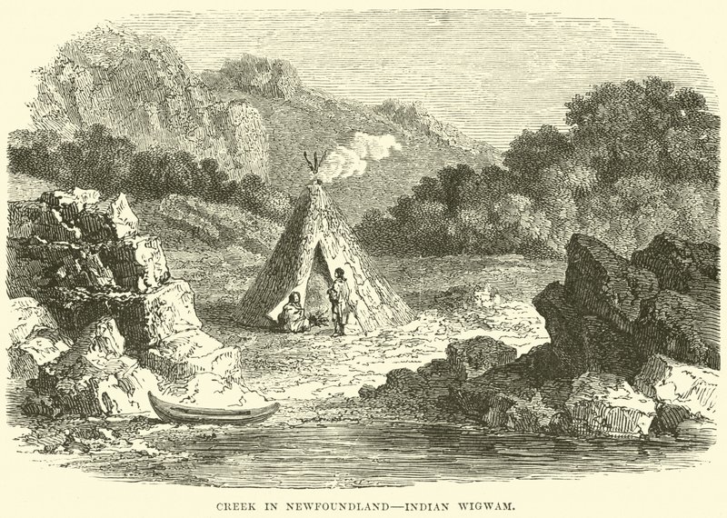 Ruscello a Terranova, Wigwam indiano da English School