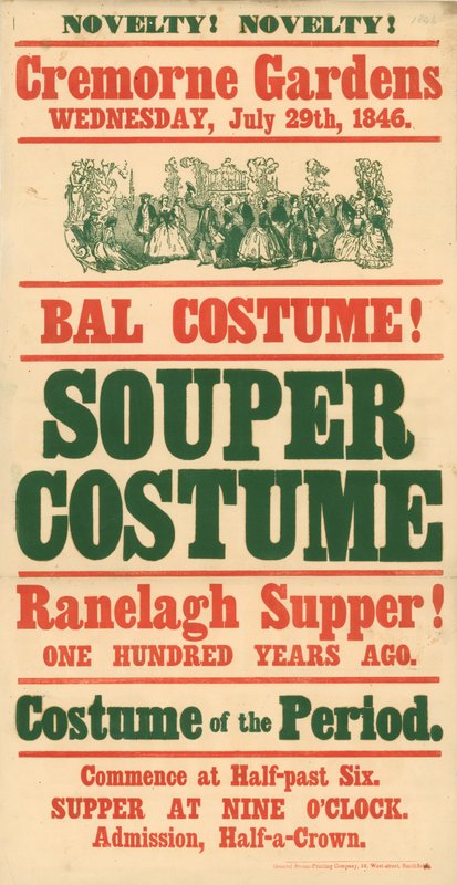 Giardini di Cremorne, 29 luglio 1846, ballo in costume da English School