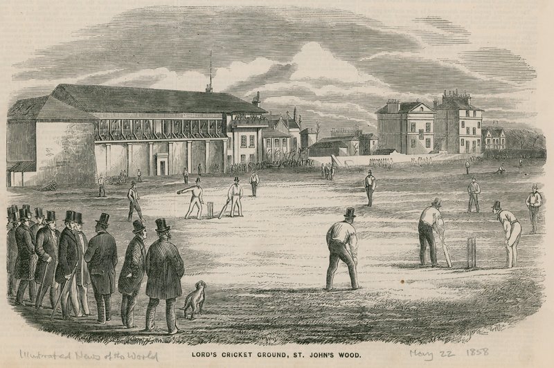 Partita di cricket al Lords Cricket Ground, St Johns Wood da English School