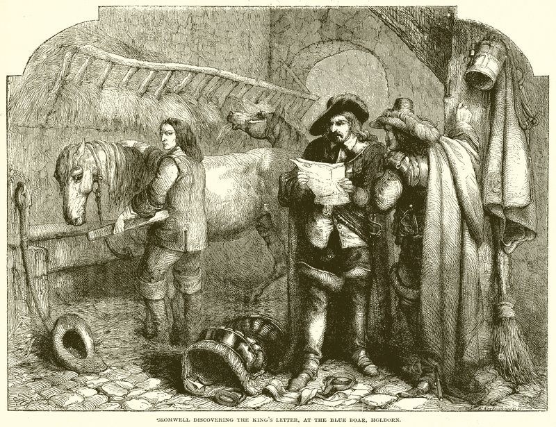 Cromwell scopre la lettera del re al Blue Boar, Holborn da English School