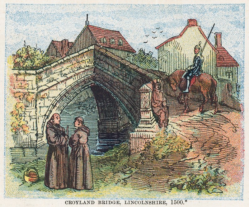 Ponte di Croyland, Lincolnshire da English School