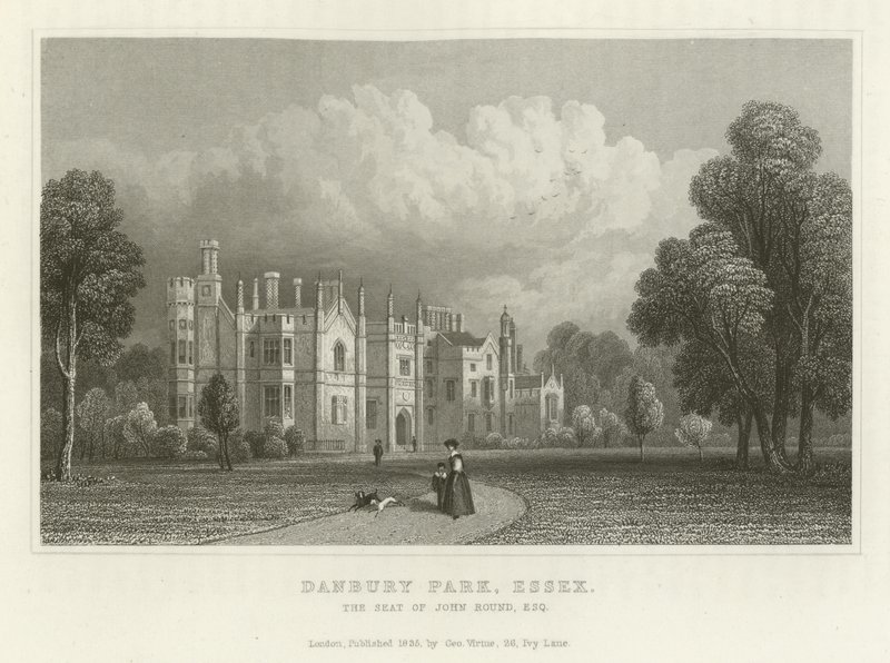 Danbury Park, Essex, la residenza di John Round, Esquire da English School