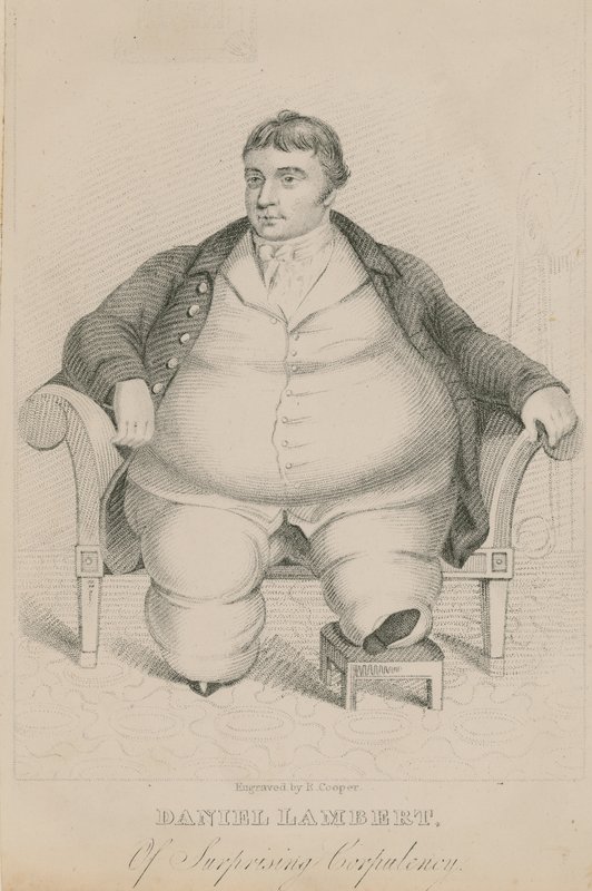 Daniel Lambert, di sorprendente corpulenza da English School
