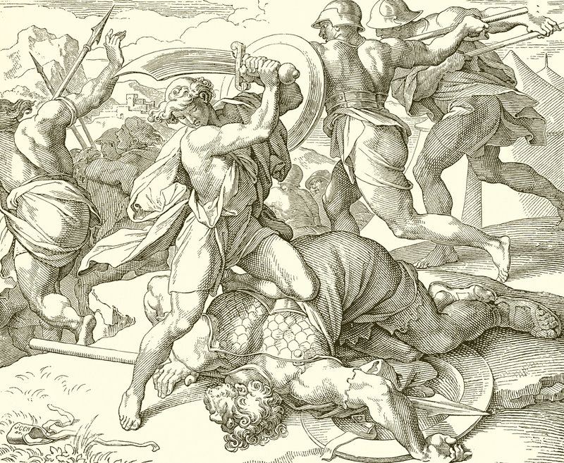 Davide uccide Golia di Gat da English School