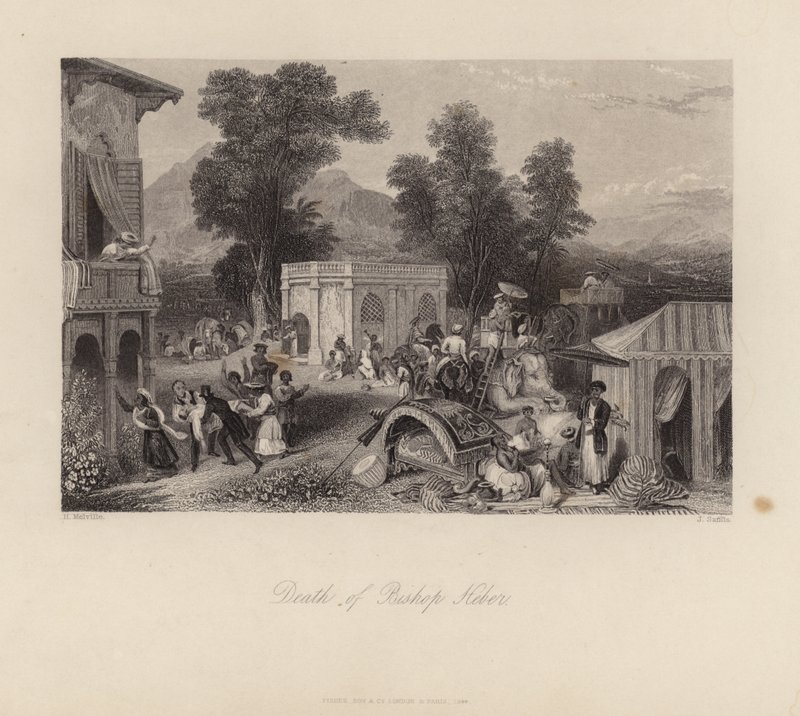 Morte del vescovo Heber da English School