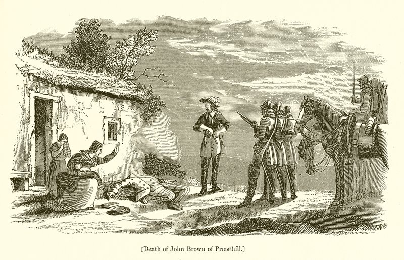 Morte di John Brown di Priesthill da English School