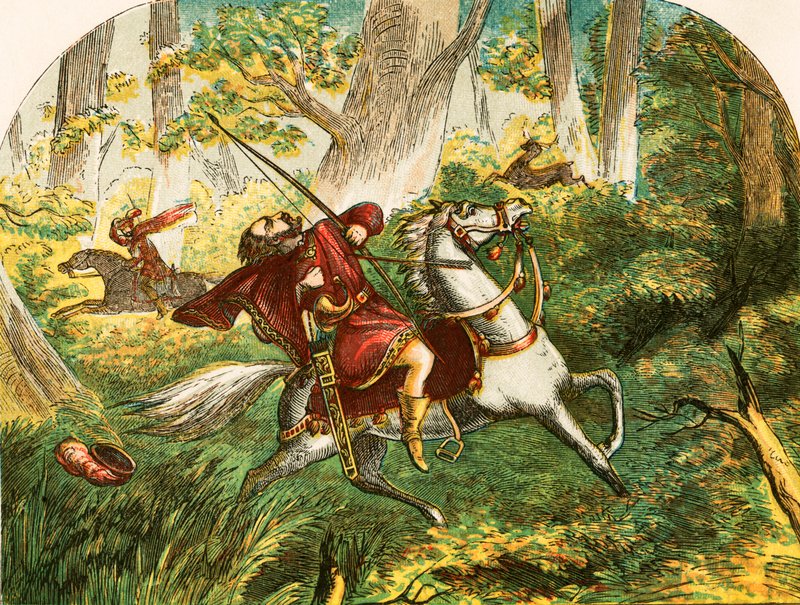 Morte di Guglielmo il Rosso da English School