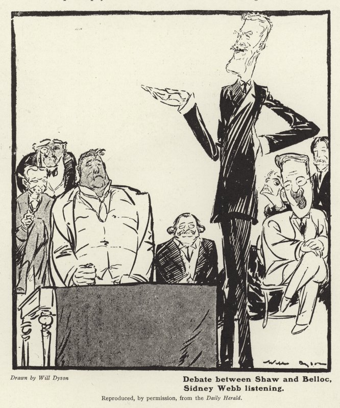Dibattito tra George Bernard Shaw e Hillaire Belloc da English School