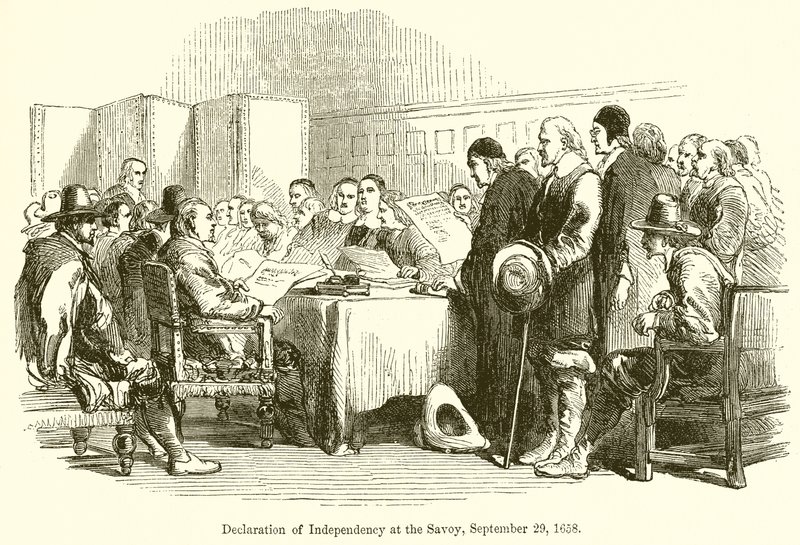 Dichiarazione di indipendenza al Savoy, 29 settembre 1658 da English School