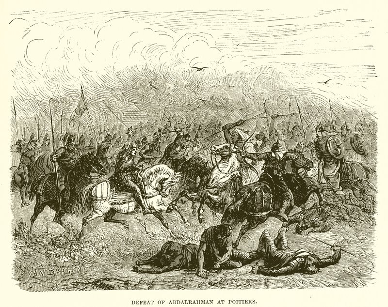 Sconfitta di Abdalrahman a Poitiers da English School