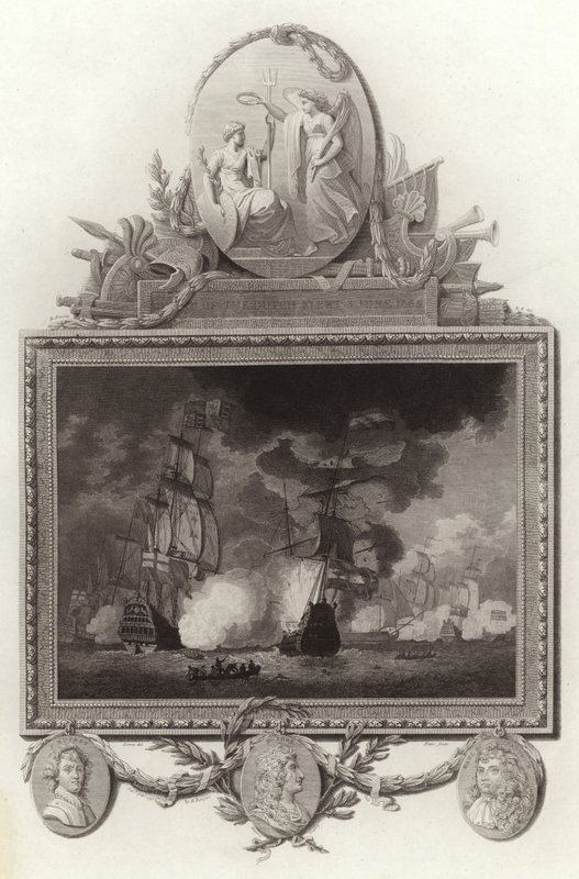 Sconfitta della flotta olandese, 3 giugno 1665 da English School