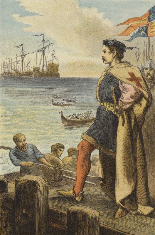 Partenza di Riccardo I per la Palestina da English School