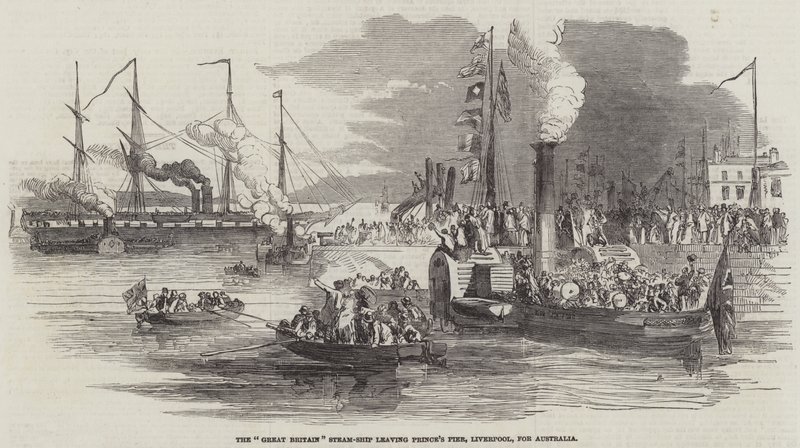 Partenza della "Great Britain" per l