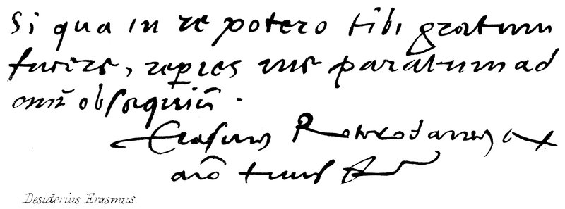Desiderio Erasmo da English School