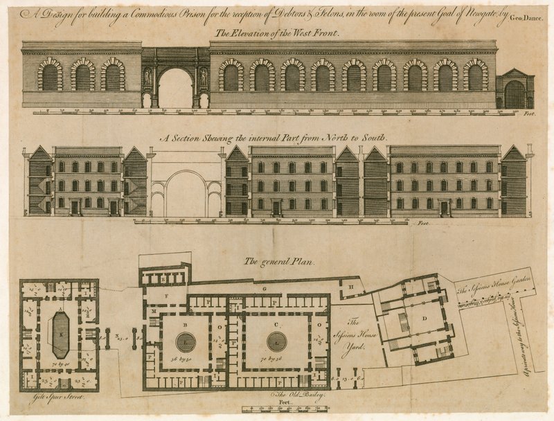 Progetto per la prigione di Newgate da English School