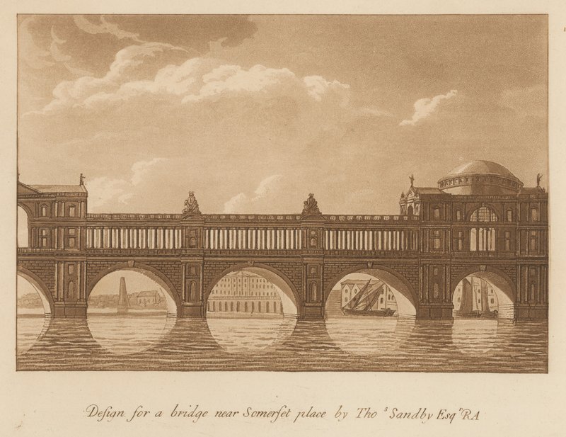 Progetto per un ponte vicino a Somerset Place da English School