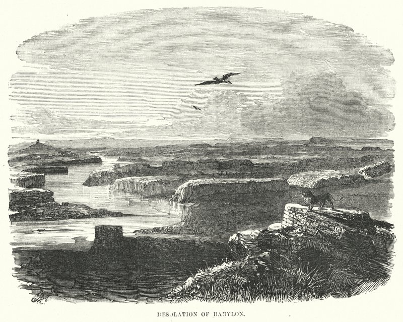 Desolazione di Babilonia (incisione) da English School