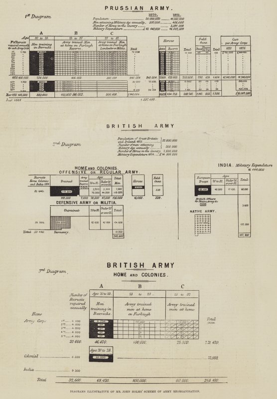 Diagrammi illustrativi del piano di riorganizzazione dell