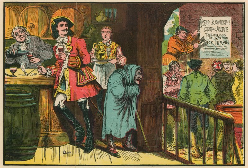 Dick Turpin: Cinquecento sterline di ricompensa! Vivo o morto! da English School