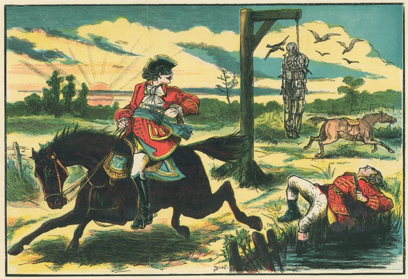 Dick Turpin spara a Pooly, il ladro, su Hounslow Heath da English School