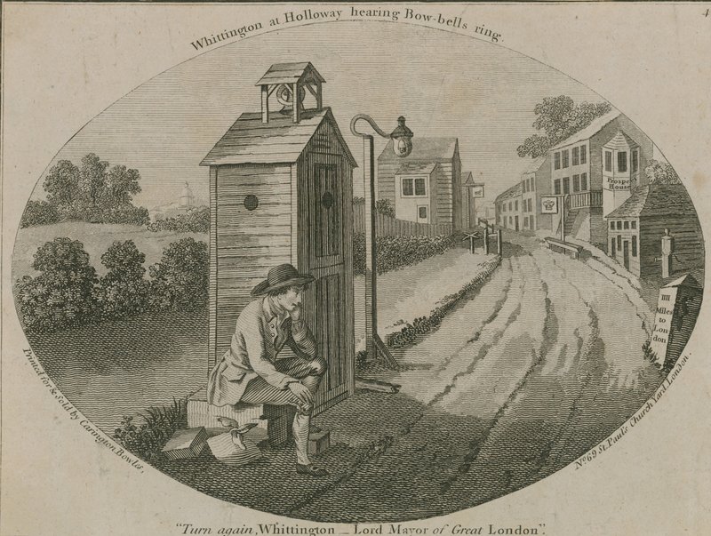 Dick Whittington a Holloway sente le campane di Bow suonare da English School