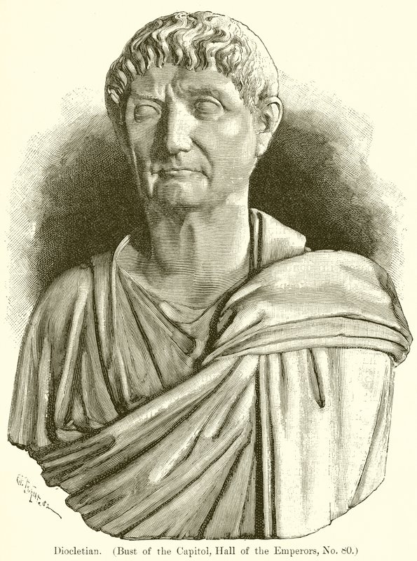 Diocleziano (Busto del Campidoglio, Sala degli Imperatori, No. 80) da English School