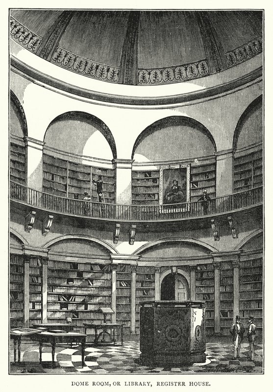 Sala della Cupola, o Biblioteca, Register House da English School