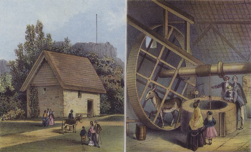 Casa degli asini e pozzo, Castello di Carisbrooke da English School