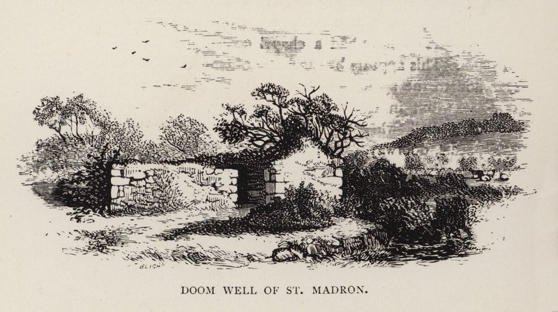 Pozzo del destino di San Madron (incisione) da English School
