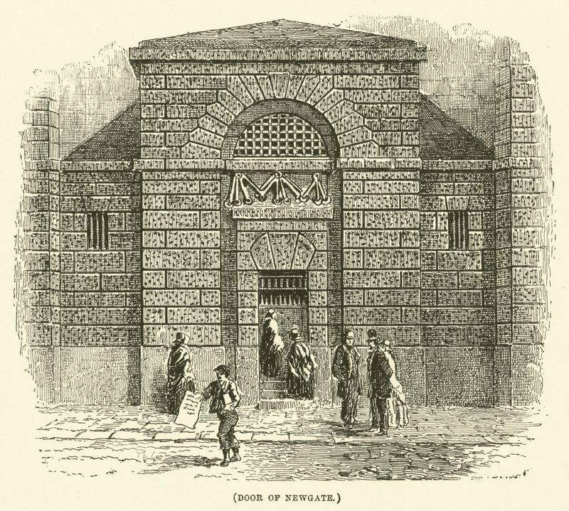 Porta di Newgate (incisione) da English School