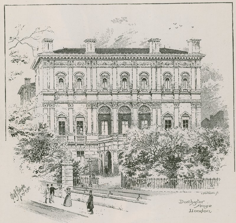 Dorchester House, Park Lane, Londra, la residenza dello Shahzada Nasrullah Khan da English School